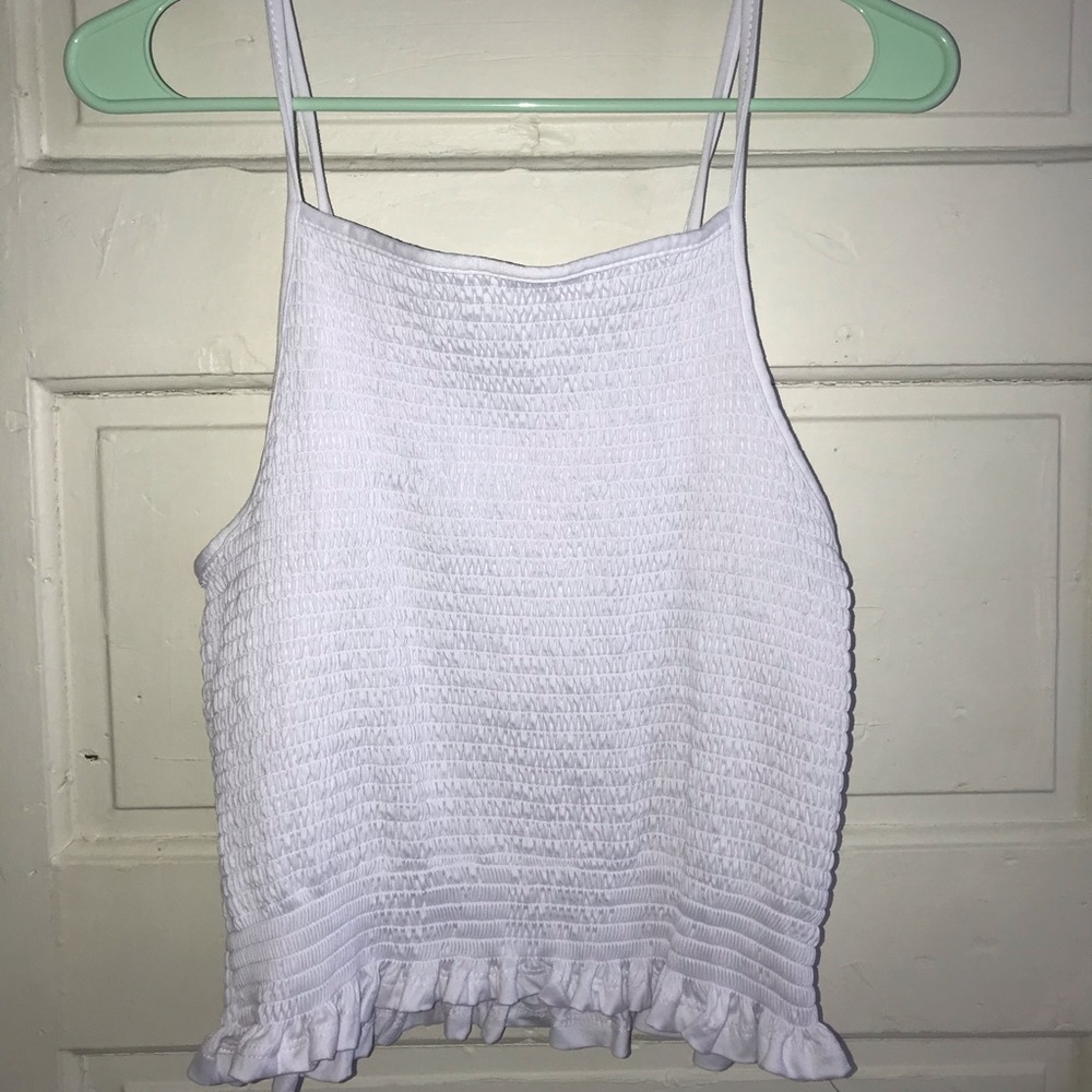 Ruffled Crop Top Tank